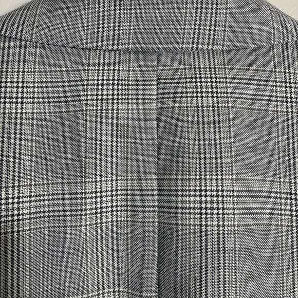 Joseph Abboud Fairway Plaid Wool Sport Coat Dinner Jacket Blazer Men's 46R Gray - Picture 11 of 14